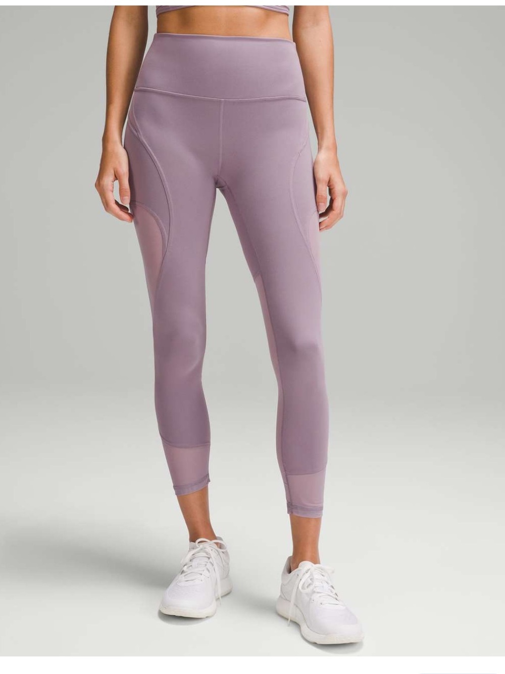 Lululemon Wunder Train Mesh Panel High-Rise Tight 25" Violet Verbena